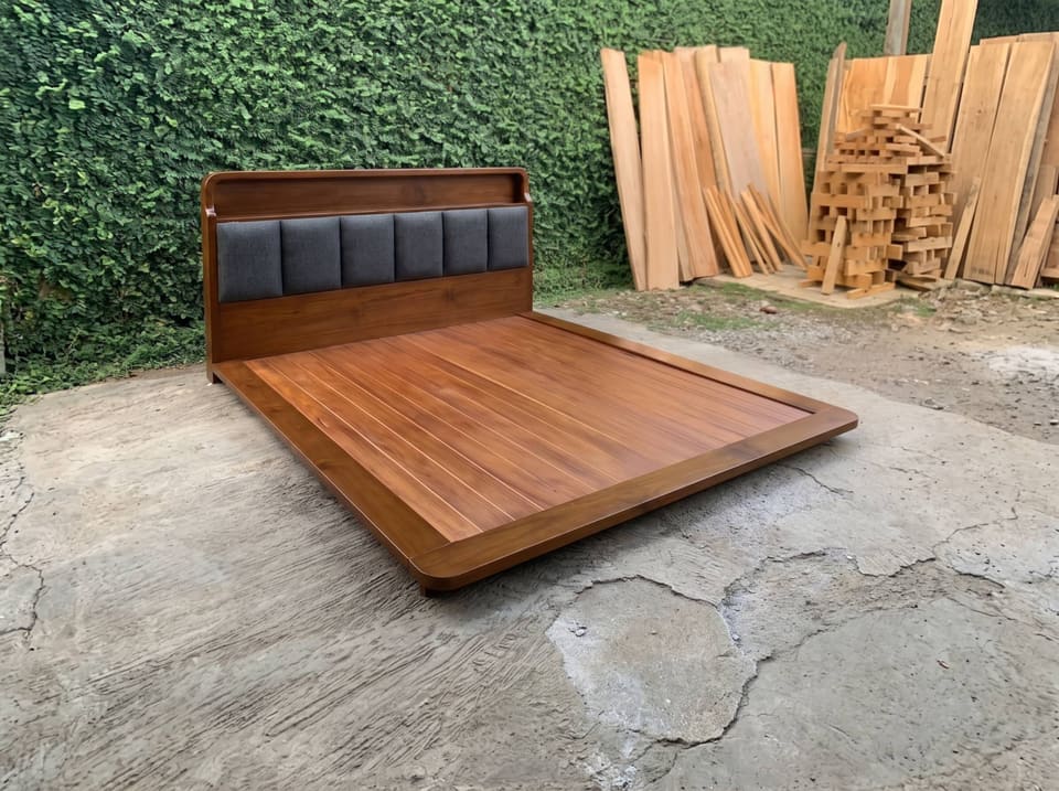 Storage Bed, Bookshelf Headboard, seven drawers