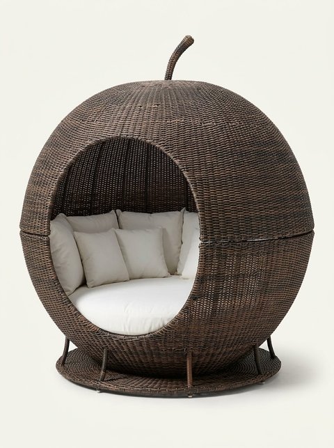 Apple Pod Daybed (Dark Brown)