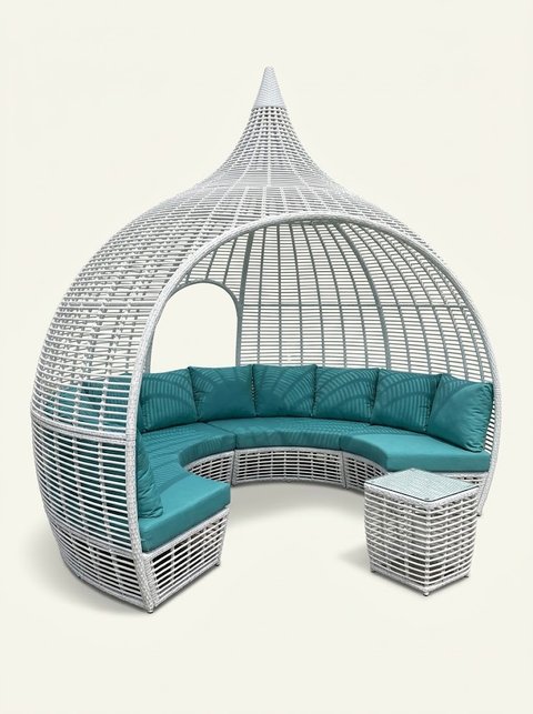 Teardrop Pavilion Daybed (White)