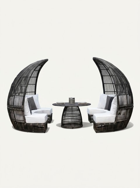 Crescent Moon Lounge Pod Set