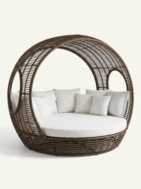 Sphere Canopy Daybed (Brown)