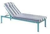 Blue Lagoon Powder-Coated Lounger