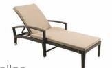 Synthetic Rattan Lounger, Wide