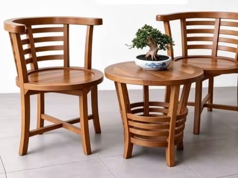 Slat-Back Tea Set